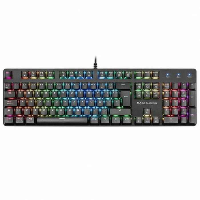 Gaming Tastatur Tacens MK5BES Blau Schwarz Qwerty Spanisch