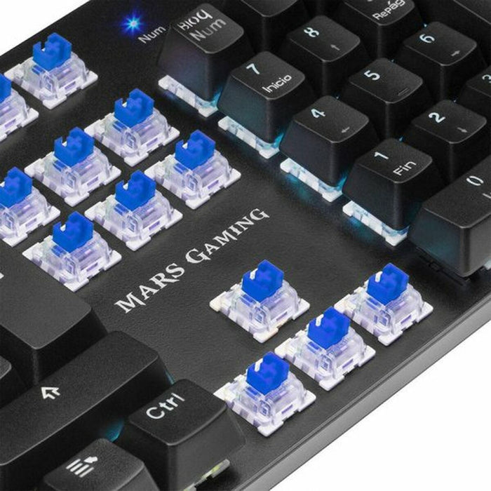 Gaming Tastatur Tacens MK5BES Blau Schwarz Qwerty Spanisch