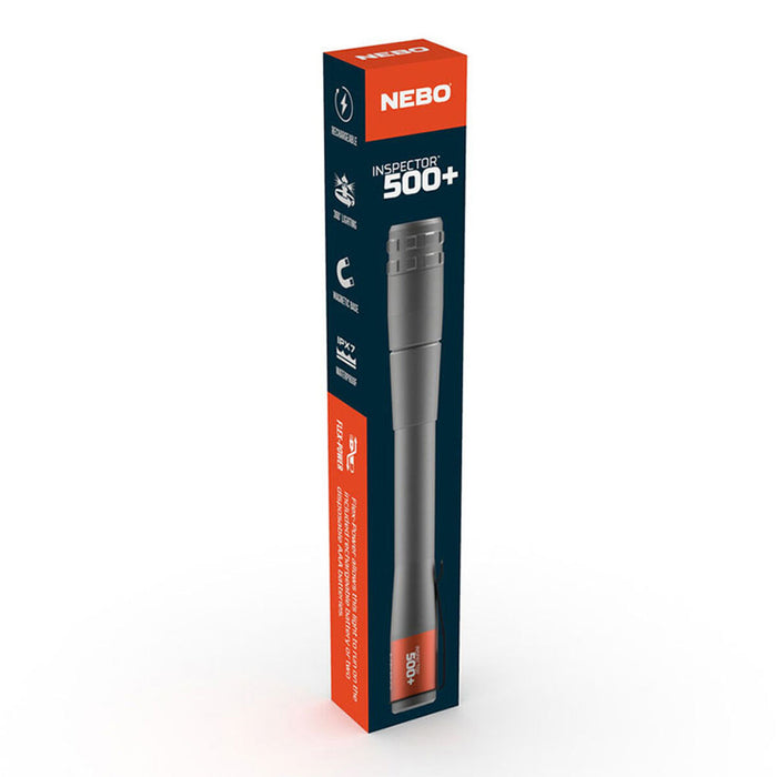 LED-Taschenlampe wiederaufladbar Nebo Inspector™ 500+ Flexpower 500 lm Bleistift