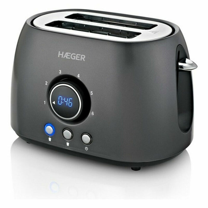 Toaster Haeger TO-08D.012A Schwarz 800 W