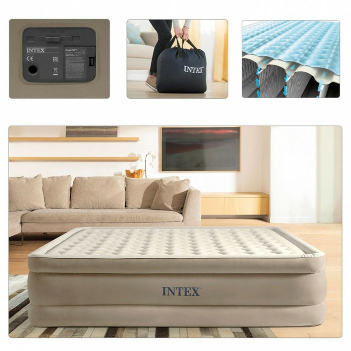 Aufblasbares Bett Intex Queen Ultra Plush Fiber-Tech 152 x 46 x 203 cm