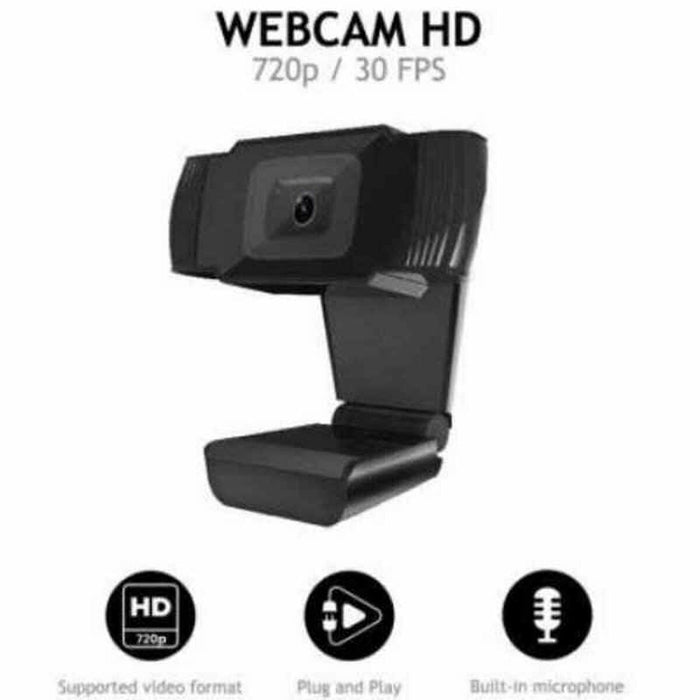 Webcam Nilox NXWC02 HD 720P Full HD Schwarz