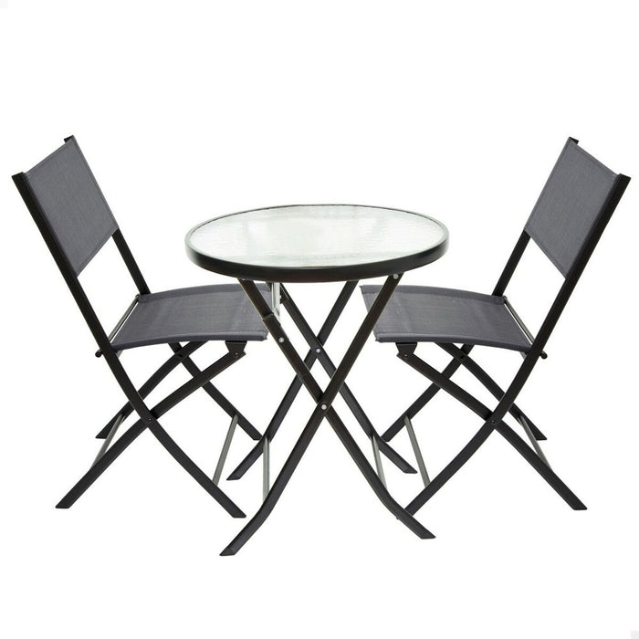 Gartenmöbel Aktive Tisch Stuhl x 2 3 Stücke 60 x 71 x 60 cm 46 x 42 x 82 cm