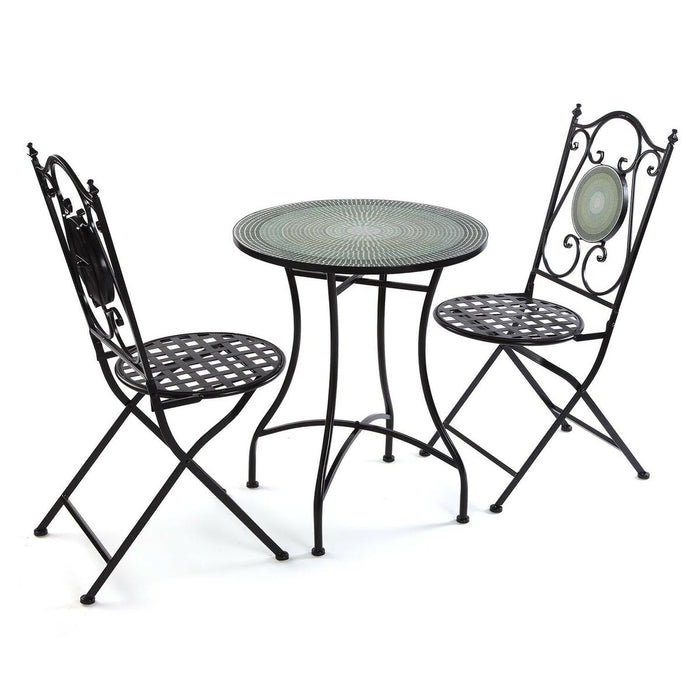 Tisch-Set mit 2 Stühlen Versa Fiji 60 x 71 x 60 cm