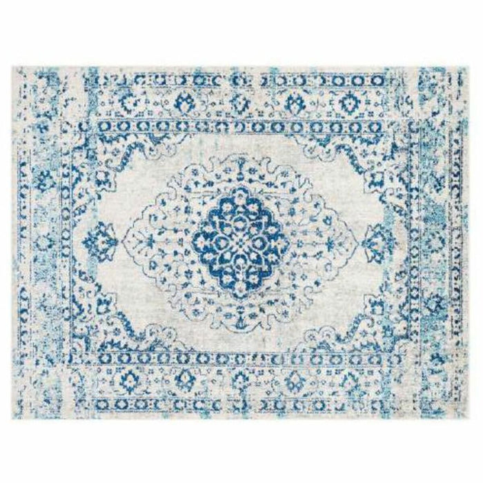 Teppich DKD Home Decor Blau Baumwolle Chenille (120 x 180 x 1 cm)