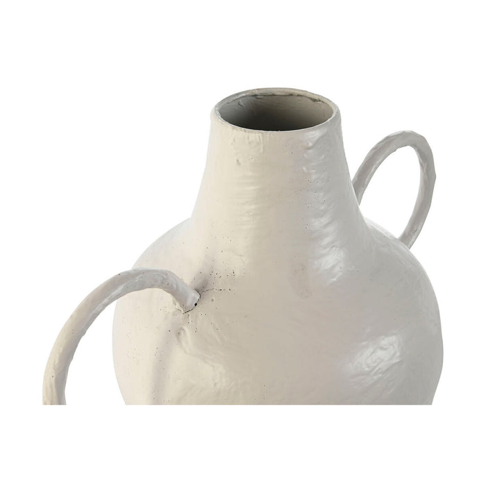Vase Home ESPRIT Weiß Metall 33,5 x 20 x 36 cm