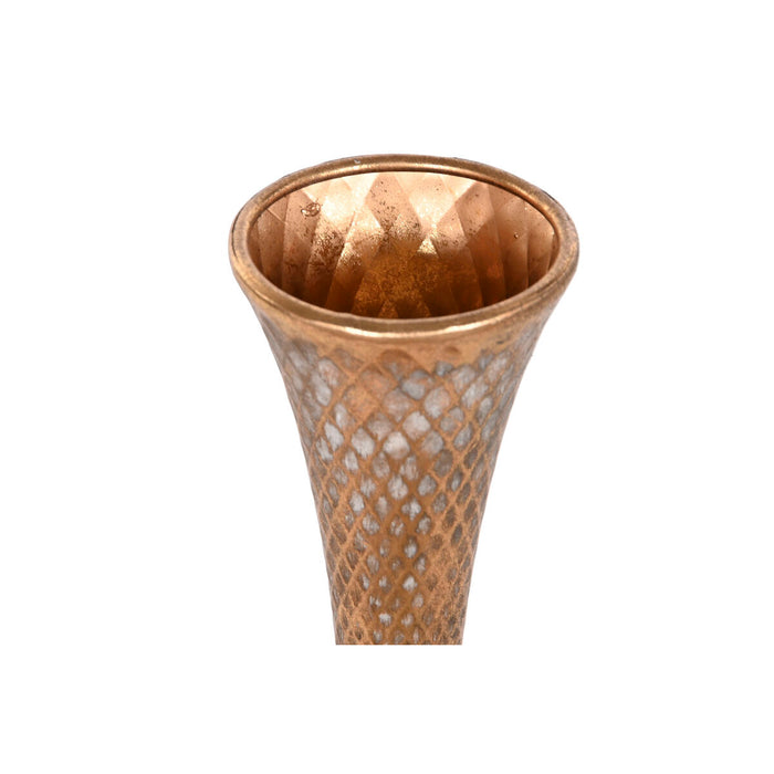 Vase Home ESPRIT Gold Metall 15 x 15 x 77 cm