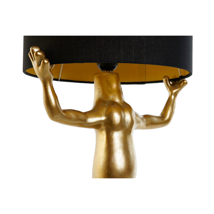 Tischlampe Home ESPRIT Schwarz Gold Harz 50 W 220 V 31 x 28 x 50 cm (2 Stück)