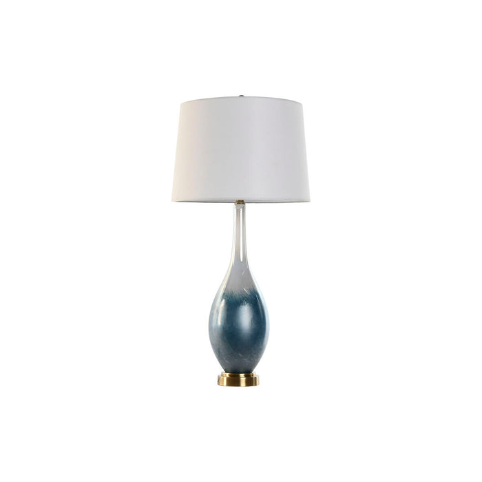 Tischlampe Home ESPRIT Blau zweifarbig Kristall 50 W 220 V 40 x 40 x 84 cm