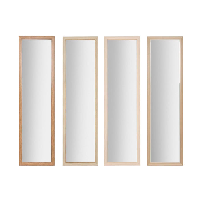 Wandspiegel Home ESPRIT Weiß Braun Beige Grau Kristall polystyrol 35 x 2 x 125 cm (4 Stück)
