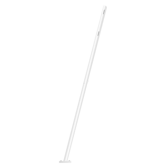 Fuß für Sonnenschirm Weiß Stahl Schnur 4,5 x 4,5 x 250 cm