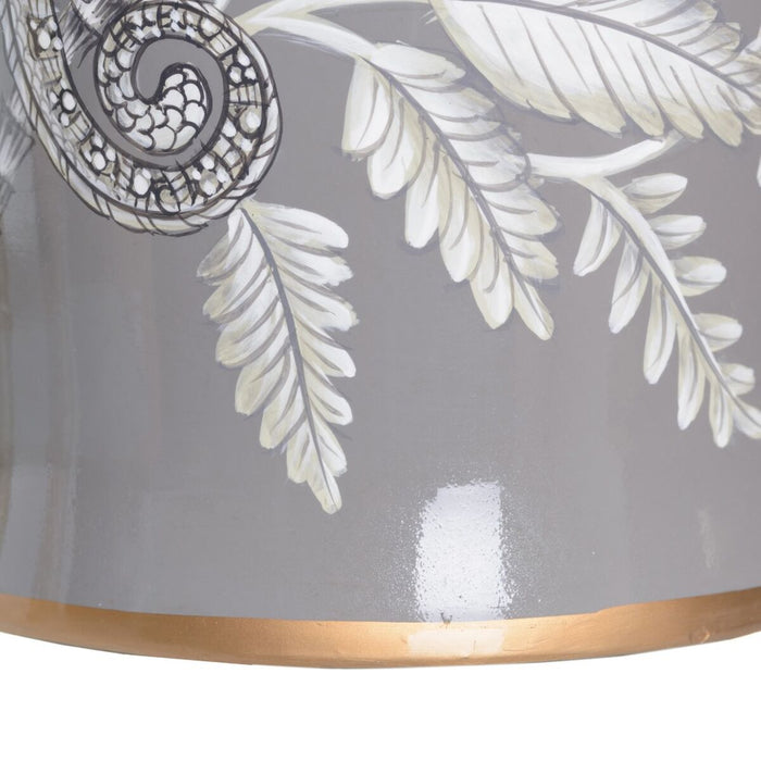 Vase aus Keramik Grau Affe 30 x 30 x 72 cm