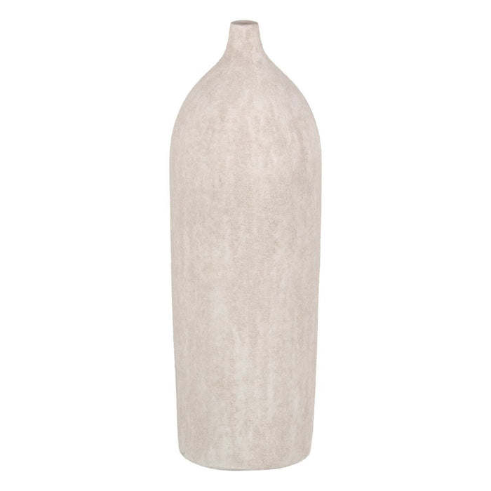 Vase Creme aus Keramik Moderne Sand 19 x 19 x 60 cm
