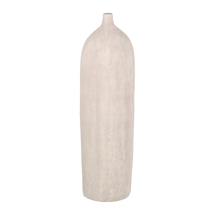 Vase Creme aus Keramik Moderne Sand 22 x 22 x 80 cm