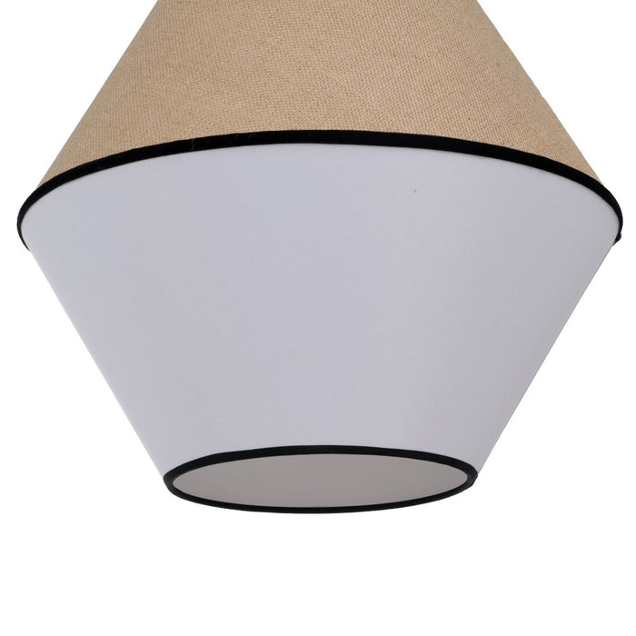 Deckenlampe Weiß Schwarz natürlich Eisen Kunststoff 220-240 V 32 x 16 x 26 cm