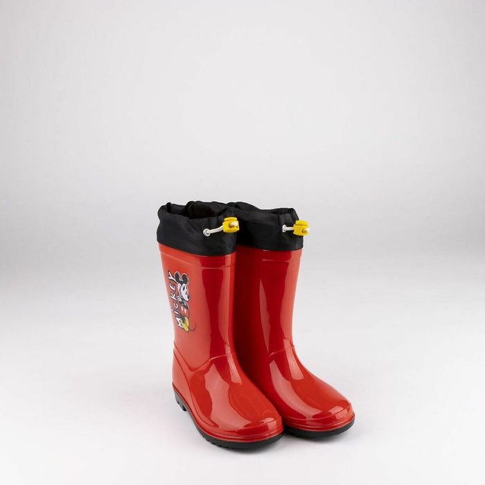 Kinder Gummistiefel Mickey Mouse Rot