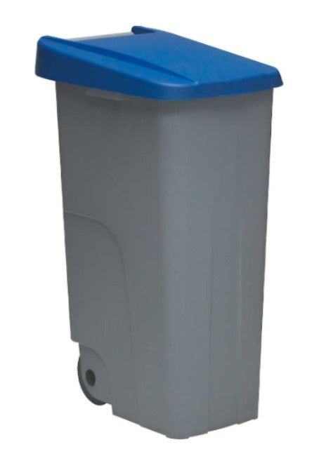 Abfallbehälter mit Rädern Denox 85 L 42 x 57 x 76 cm Blau