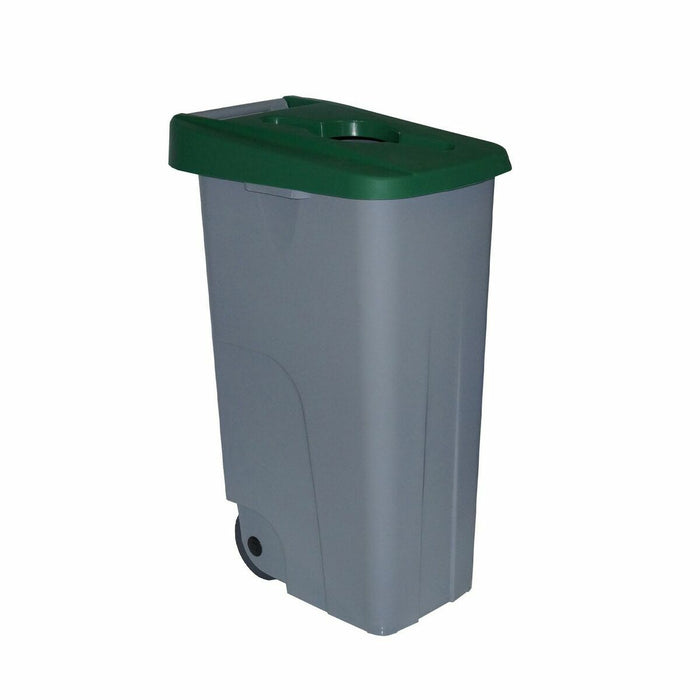 Abfallbehälter mit Rädern Denox 85 L grün 58 x 41 x 76 cm