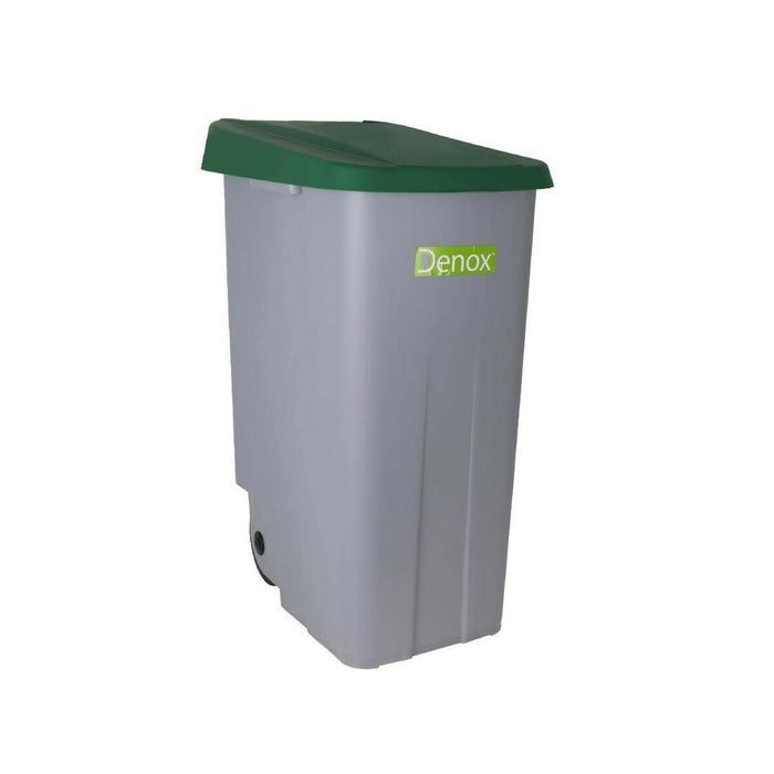 Abfallbehälter mit Rädern Denox 110 L grün 58 x 41 x 89 cm (2 Stück)