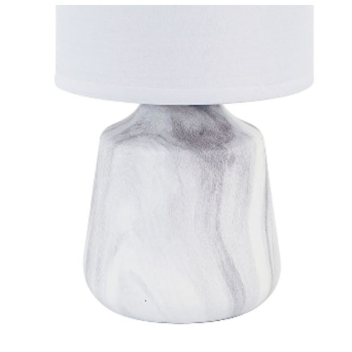Tischlampe Versa Weiß aus Keramik 24,5 x 12,5 x 24,5 cm