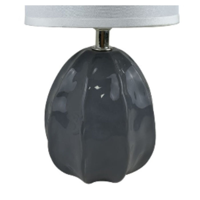 Tischlampe Versa Mery 25 W Grau aus Keramik 14 x 27 x 11 cm