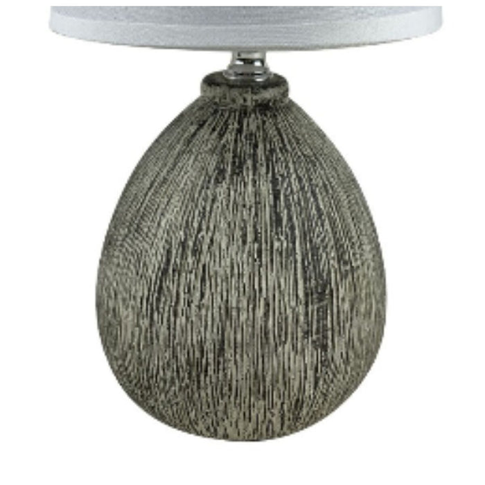 Tischlampe Versa Lua 25 W Grau aus Keramik 11 x 28 x 11 cm