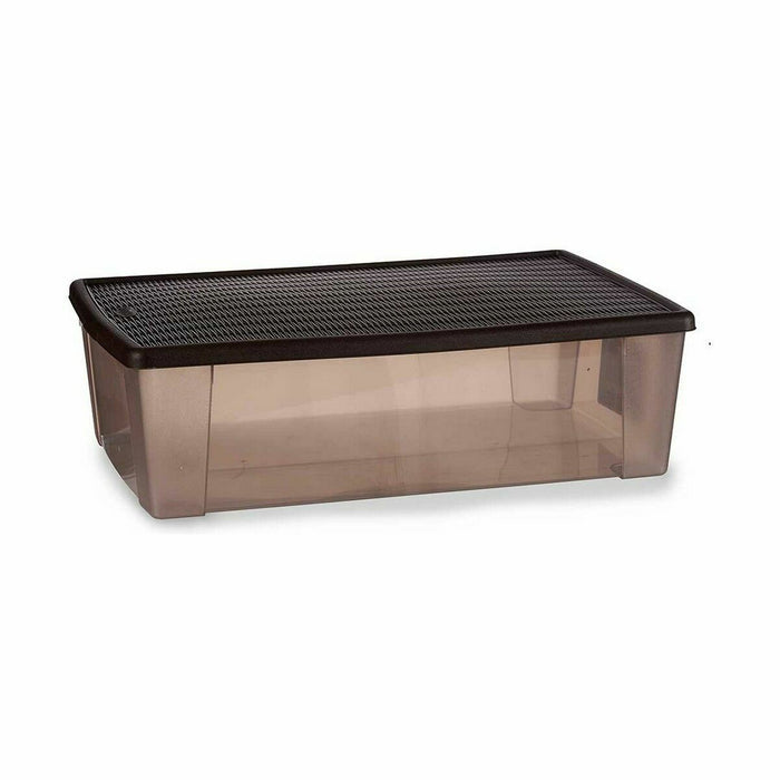 Aufbewahrungsbox mit Deckel Stefanplast Elegance Braun Kunststoff 30 L 38,5 x 17 x 59,5 cm (6 Stück)