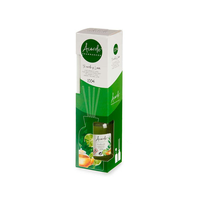 Parfümierte Stäbe Neongrün Grüner Tee 100 ml (12 Stück)