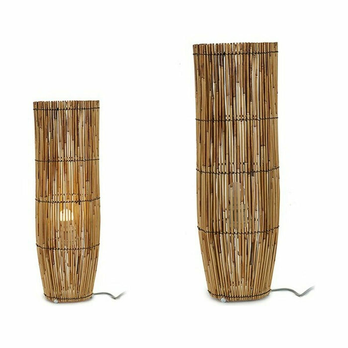 Stehlampe natürlich Bambus 21,5 x 62 x 21,5 cm (2 Stück)