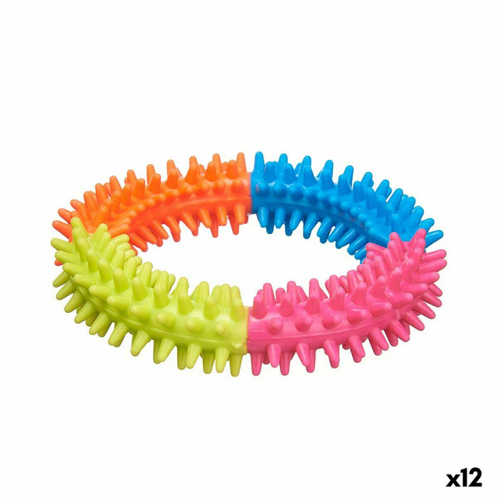 Hundespielzeug Befestigungsring Silikon 12,5 x 2,5 x 12,5 cm (12 Stück)