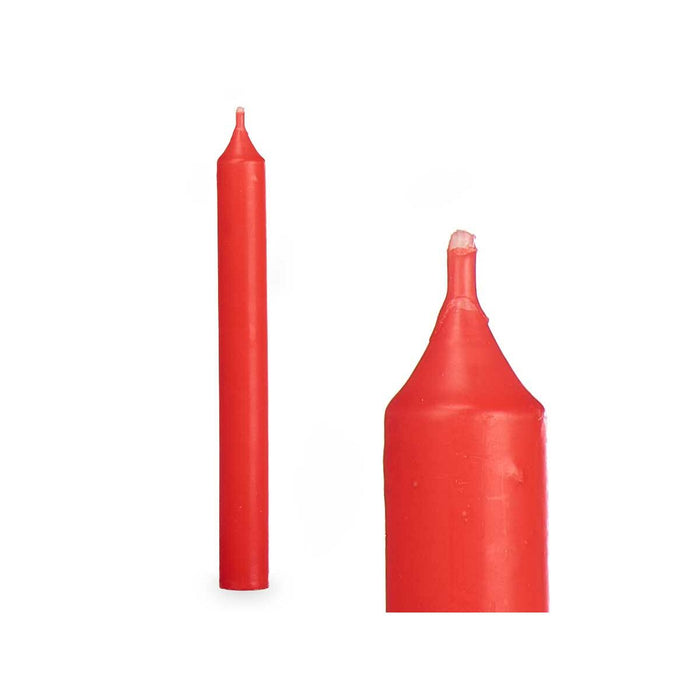 Kerzen-Set Rot 2 x 2 x 15 cm (12 Stück)