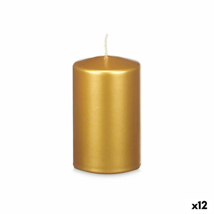 Kerze Gold 9 x 15 x 9 cm (12 Stück)