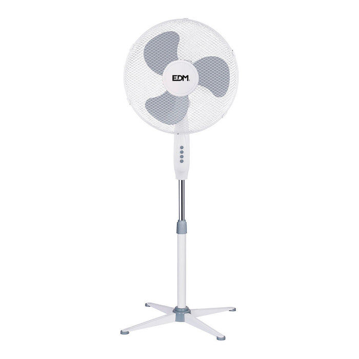 Freistehender Ventilator EDM Weiß Grau 45 W