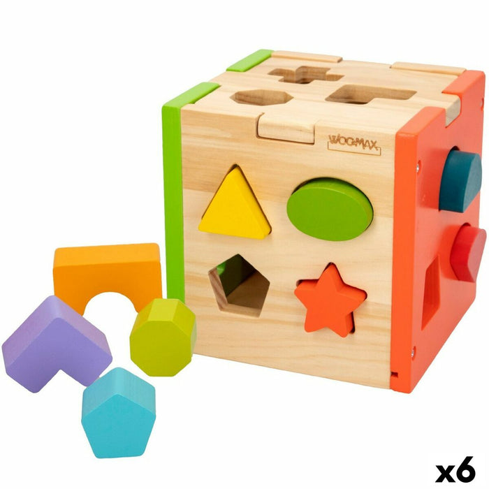 Kinder Puzzle aus Holz Woomax 15 x 15 x 15 cm (6 Stück)