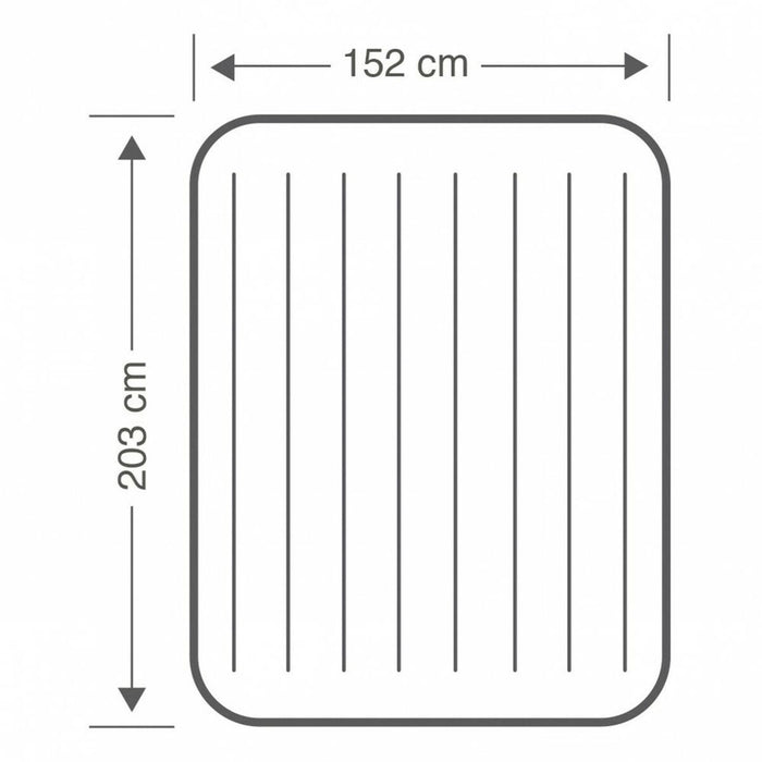 Luftmatratze Intex 152 x 25 x 203 cm (3 Stück)