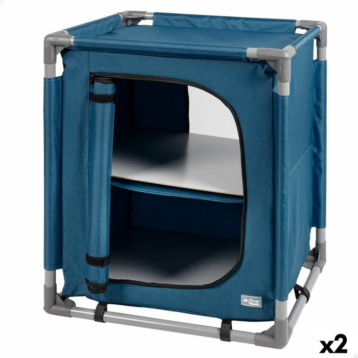 Campingschrank Aktive Blau Biegsam 56 x 66 x 46 cm 2 Stück