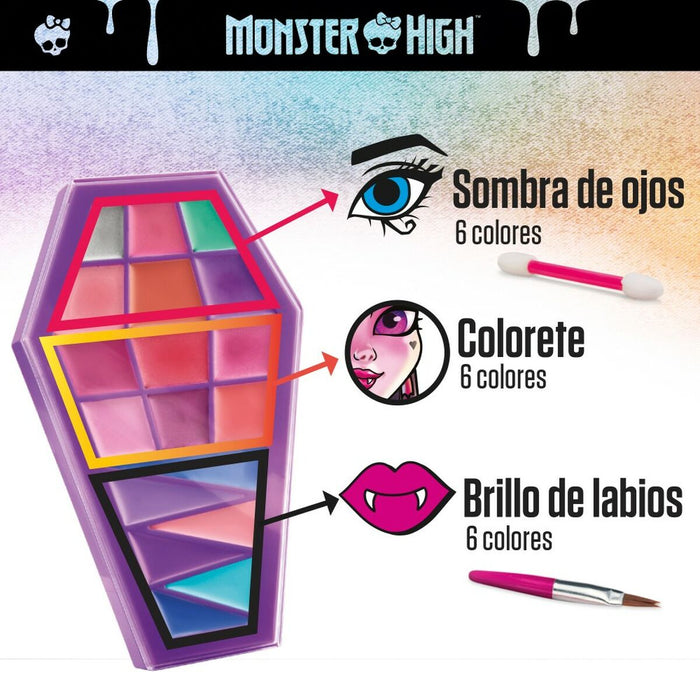 Schminkset für Kinder Monster High Feeling Fierce 10 x 2 x 16,5 cm 4 Stück