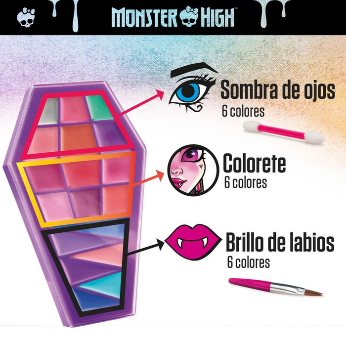 Schminkset für Kinder Monster High Feeling Fierce 10 x 16,5 x 2 cm 4 Stück