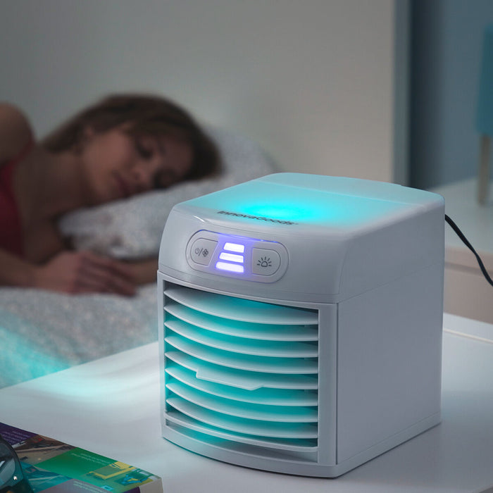 Tragbares Mini-Klimagerät mit Verdunstung und LED Freezyq+ InnovaGoods