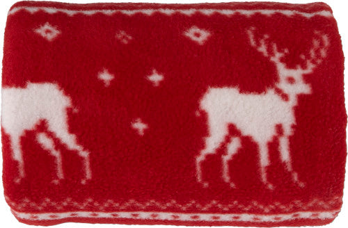 SYC 150x120 cm Kuscheldecke Wohndecke Weihnachtsdeko Wonzimmerdecke rot mit Trageband Flauschige Tagesdecke Weihnachten, Sofadecke Fleecedecke rot Silverster