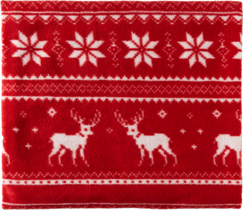 SYC 150x120 cm Kuscheldecke Wohndecke Weihnachtsdeko Wonzimmerdecke rot mit Trageband Flauschige Tagesdecke Weihnachten, Sofadecke Fleecedecke rot Silverster