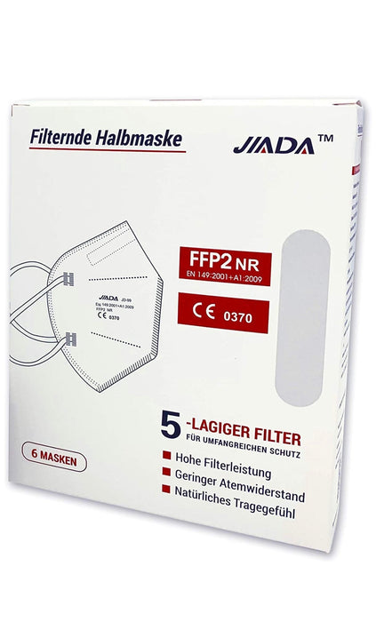Premium FFP2 Maske Jiada (6er Pack)