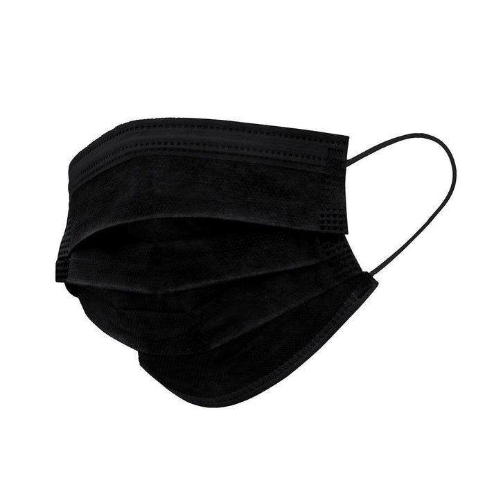 Medizinische Einwegmaske Schwarz (50er Pack)